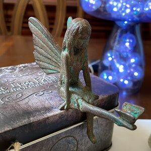 Iron Fairy Brea Cast Iron figurine tin box set fairy dust certificate